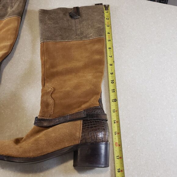 Matisse Nola Leather Suede Knee High Riding Boots Tan Brown Women’s 8M - Picture 6 of 6